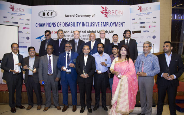 All awardees with the chief guests at the event.