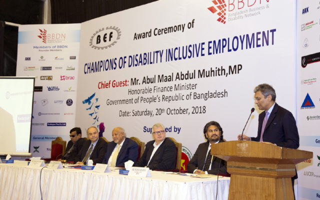 Mr. Ardashir Kabir, Vice President of BEF delivering speech at the event.