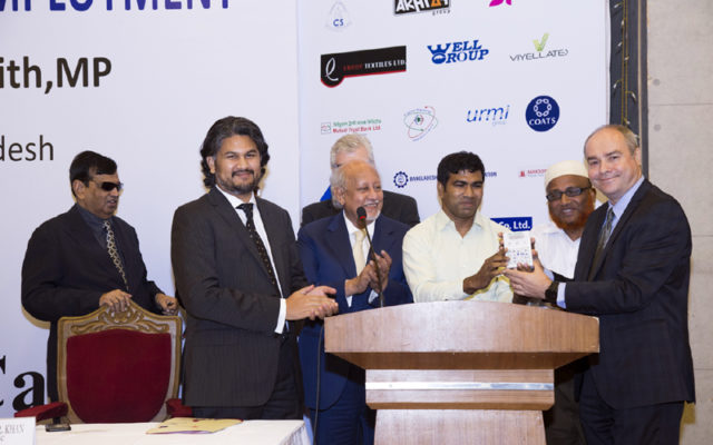 Presentation of the award to awardee.