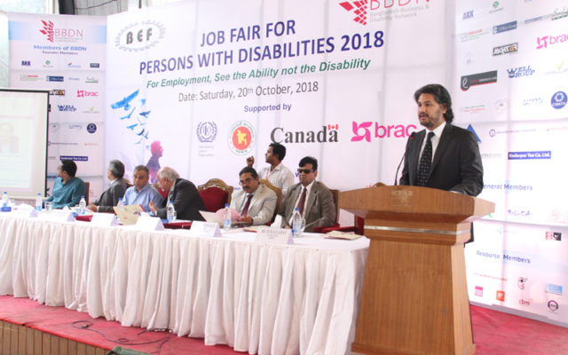 Mr. Murteza Khan, CEO, BBDN delivering his speech at the event.