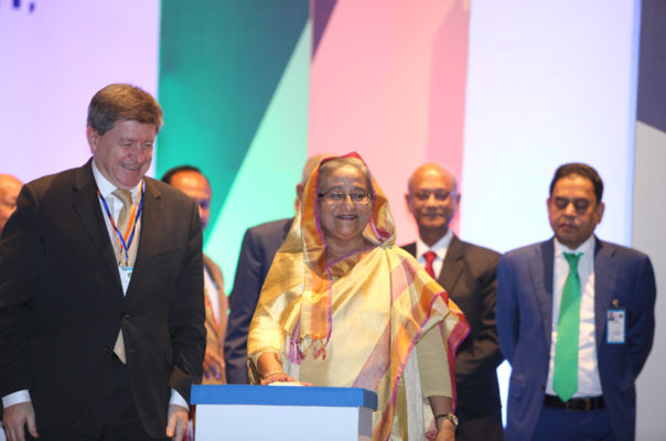 Hon’ble Prime Minister Sheikh Hasina inaugurated the launching ceremony of BBDN at Dhaka Summit on Skills, Employment and Decent work 2016