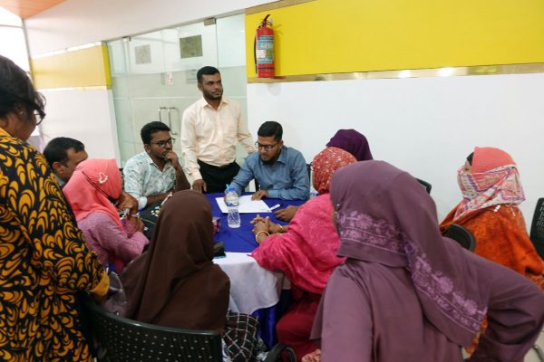 Group work going on.