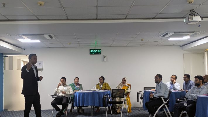 Mr. Emamul Haque (Director, Human Resources at Le Méridien Dhak) delivering remarks.
