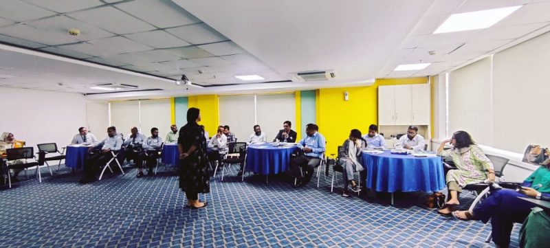 Ms. Aziza Ahmed (Director Operations, BBDN) conducting session.