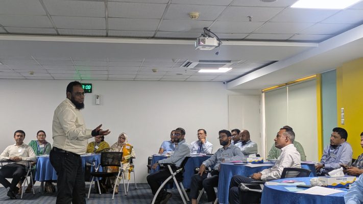 Mr. Tareq Mahmud (Deputy Program Manager, BBDN) conducting session.