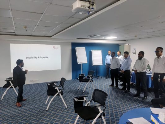 Sensitization session in progress.