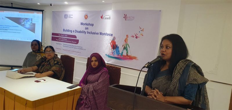 Ms. Aziza Ahmed, Director Operations at BBDN, delivering her remarks.