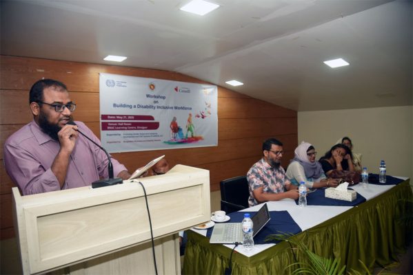 Mr. Md. Ashraful Alam, General Secretary of Uttaran Protibondhi Sangstha, delivered welcome remarks.