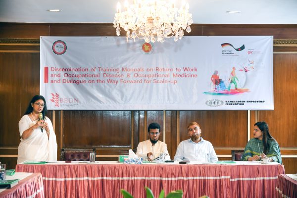 Ms. Aziza Ahmed, Director Operations, BBDN, delivering her remarks.