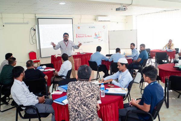 Moazzem Hussain, Senior Social Protection Advisor, GIZ, conducting a session.