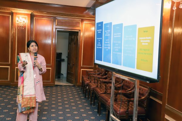 Dr. Rushan Afroze, Health Advisor, GIZ, delivering her presentation in Session 3 : Current Perspectives and Future Career Pathways on Occupational Diseases.