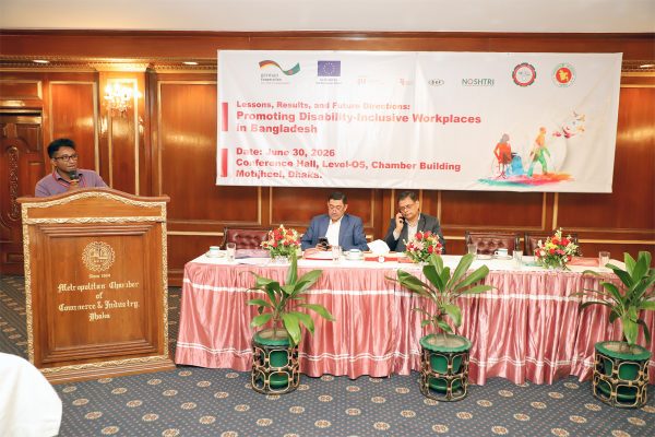 Nakib Rajib Ahmed, Advisor - Knowledge Management, GIZ Bangladesh, delivering closing remarks.