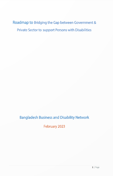 Roadmap to Bridging the Gap between Government & Private Sector to support Persons with Disabilities