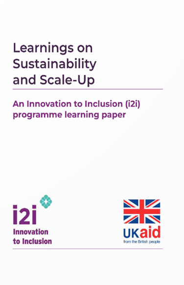 i2i learning paper Sustainability and Scale Up