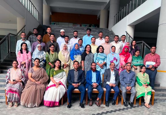 Group photo of guests, trainers, participants of TOT of TVET Professionals on Disability Inclusion.